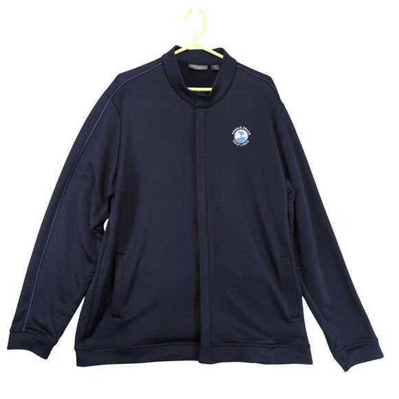 Pebble Beach Golf Links Collection Men's 2XL Full Zip Navy Jacket, Long Sleeve - Picture 1 of 6